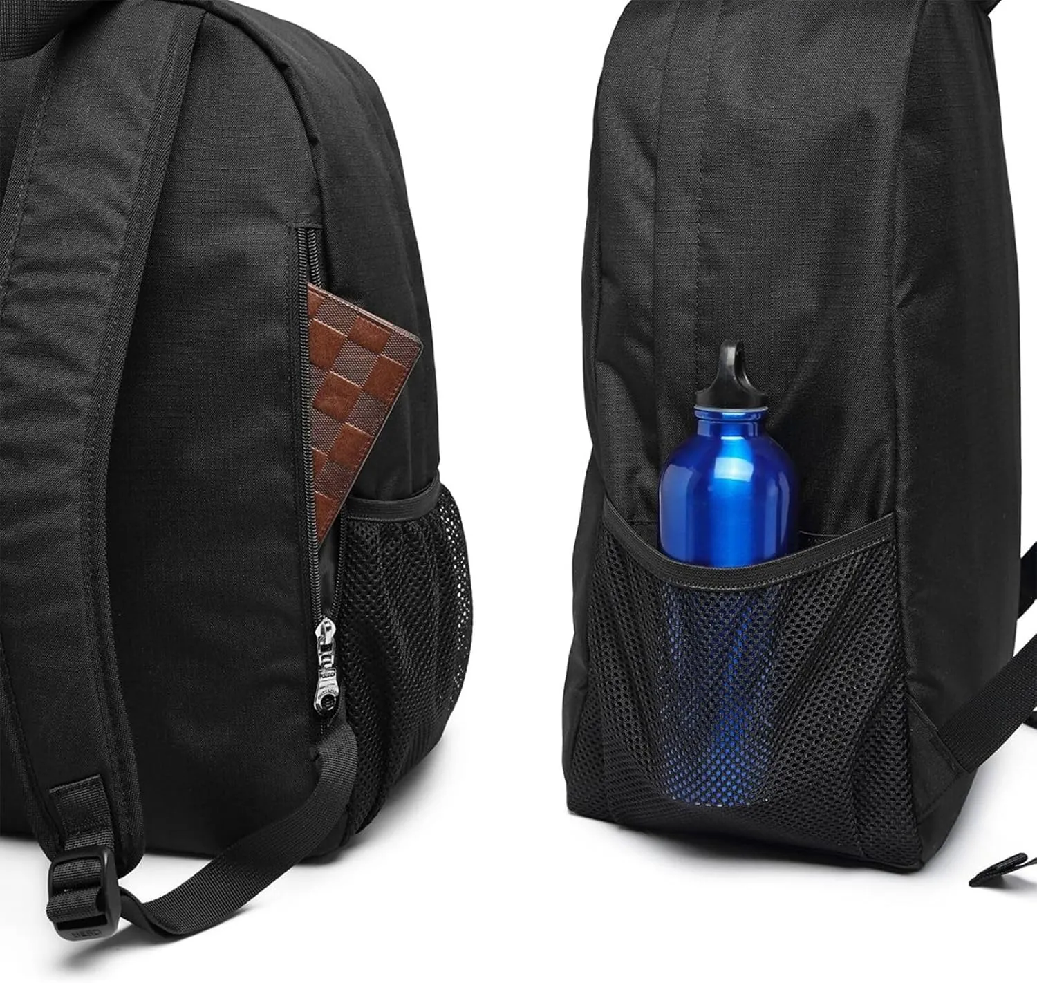 BREAUX Floral Graphite Print Simple Sports Backpack, Unisex Lightweight Casual Backpack, 17 Inches