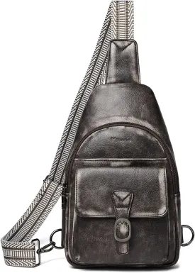 Crossbody Bags for Women Men Sling Bag 5 Pockets Fanny Pack Sling Backpack Chest Daypack Travel Purse Anti Theft
