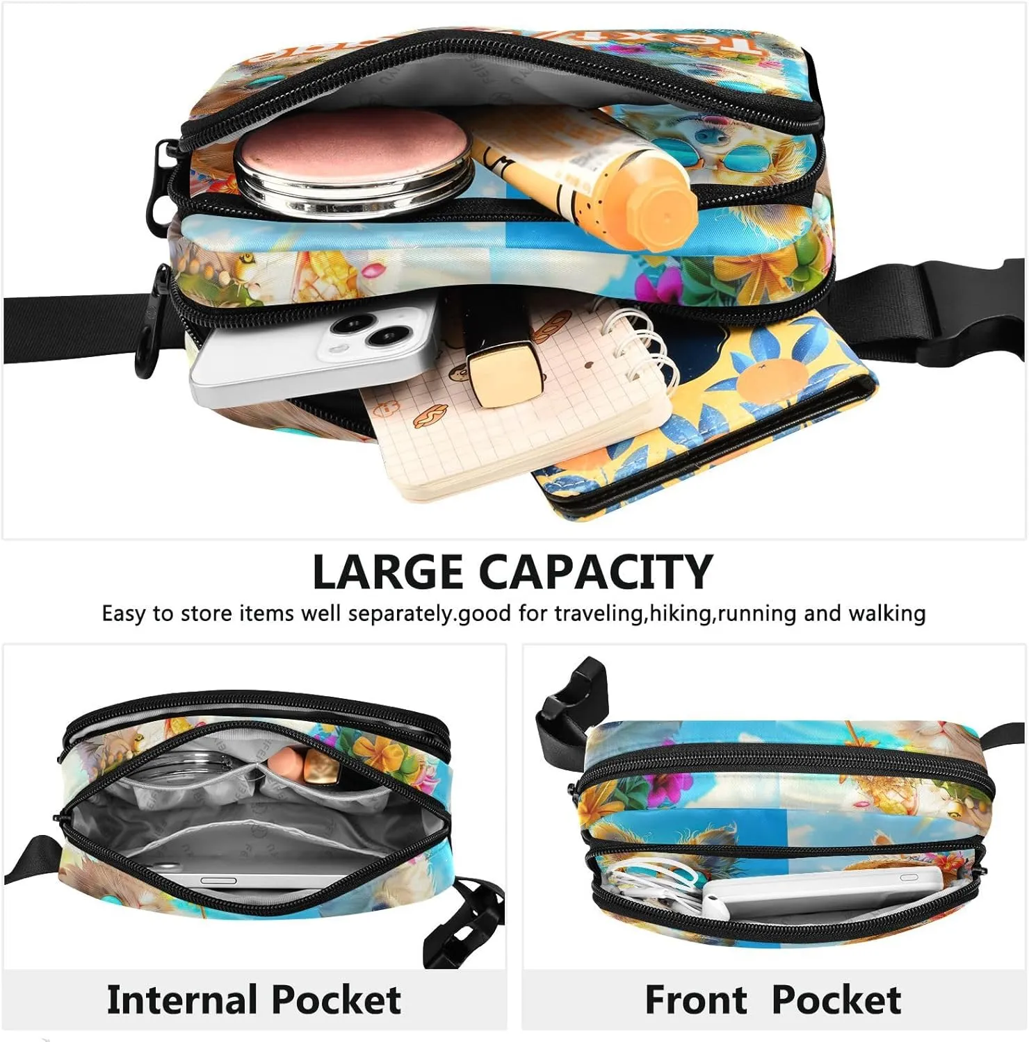 Custom Name Photo Fanny Packs for Women Fanny Pack For Men Belt Bag Crossbody Fanny Packs for Women Running Fanny Pack Waist Pack 21332614, 21332614C