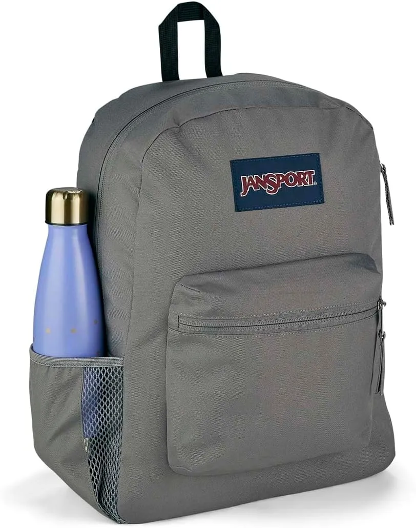 JanSport Unisex Cross Town Graphite Grey Polyester Backpack