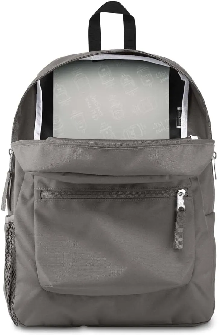 JanSport Unisex Cross Town Graphite Grey Polyester Backpack