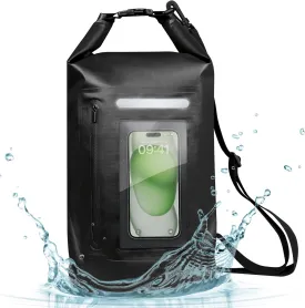 Large Faraday Bags, EMP Proof Bag,15L Waterproof Faraday Cage, Portable Large Faraday Dry Bag, Secure Signal Blocking for Travel, Camping, Emergency