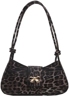 Leopard Y2k Shoulder Bag Crossbody Bags for Women Leopard Purse Going Out Bag Punk Y2k Stuff 2000s