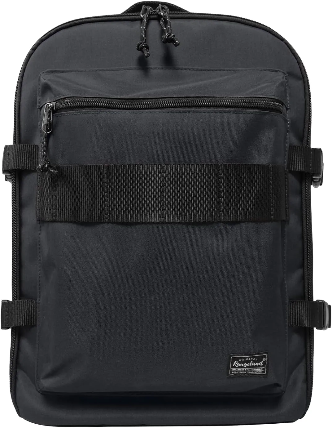 Lightweight Travel Backpack Hiking Daypack Laptop Bookbag, 17L Carry-on Personal Item Weekender Overnight Bag Unisex, All Black