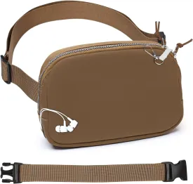 Mini Belt Bag for Women, RFID Small Fanny Pack, Womens Fashion Waist Packs with Extender Strap, Crossbody Bum Bags