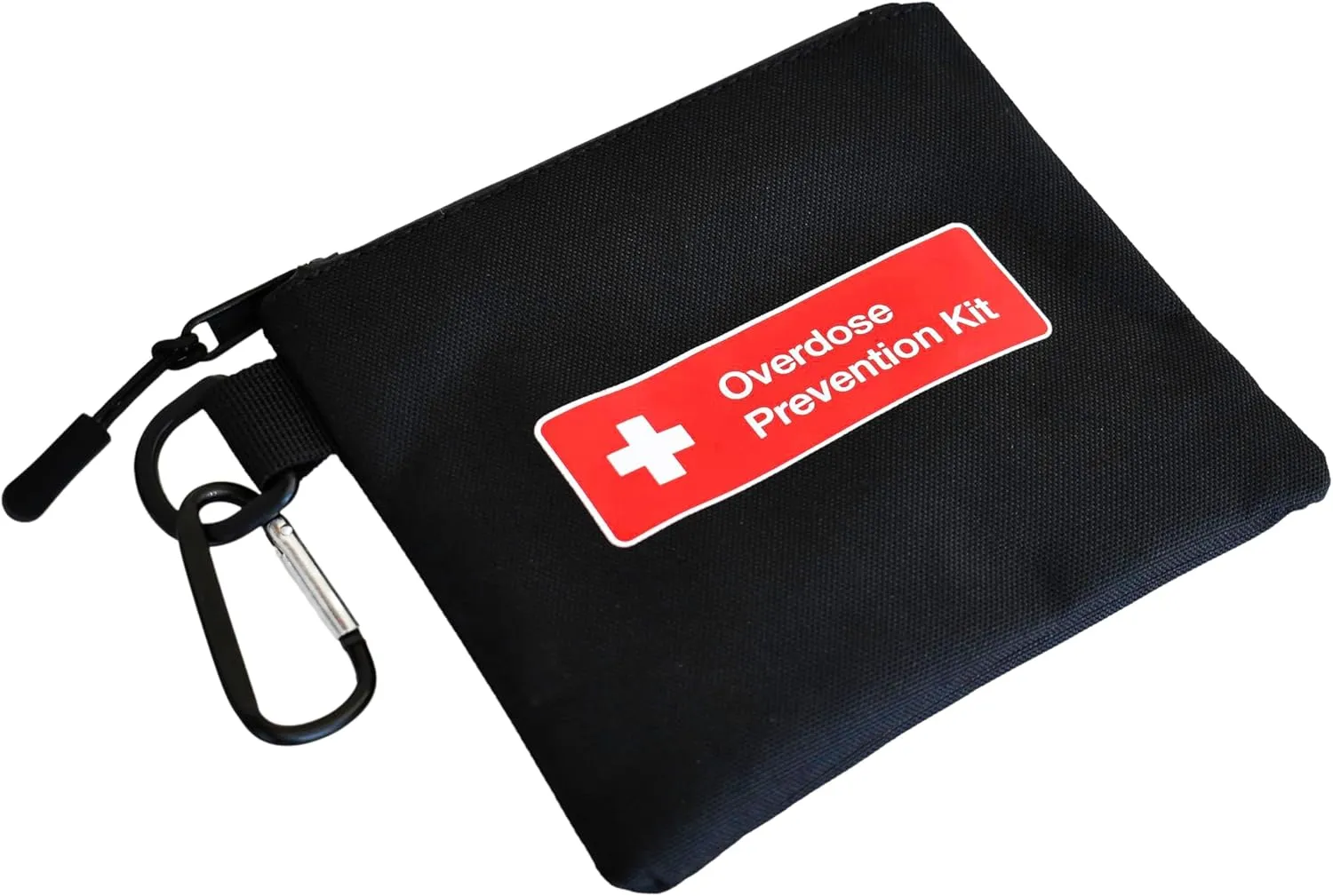 Naloxone Overdose Prevention Kit Canvas Bag | Holds Two Naloxone Nasal Spray and Accessaries (Empty Case, Naloxone not Included) (Black, 10 Units)