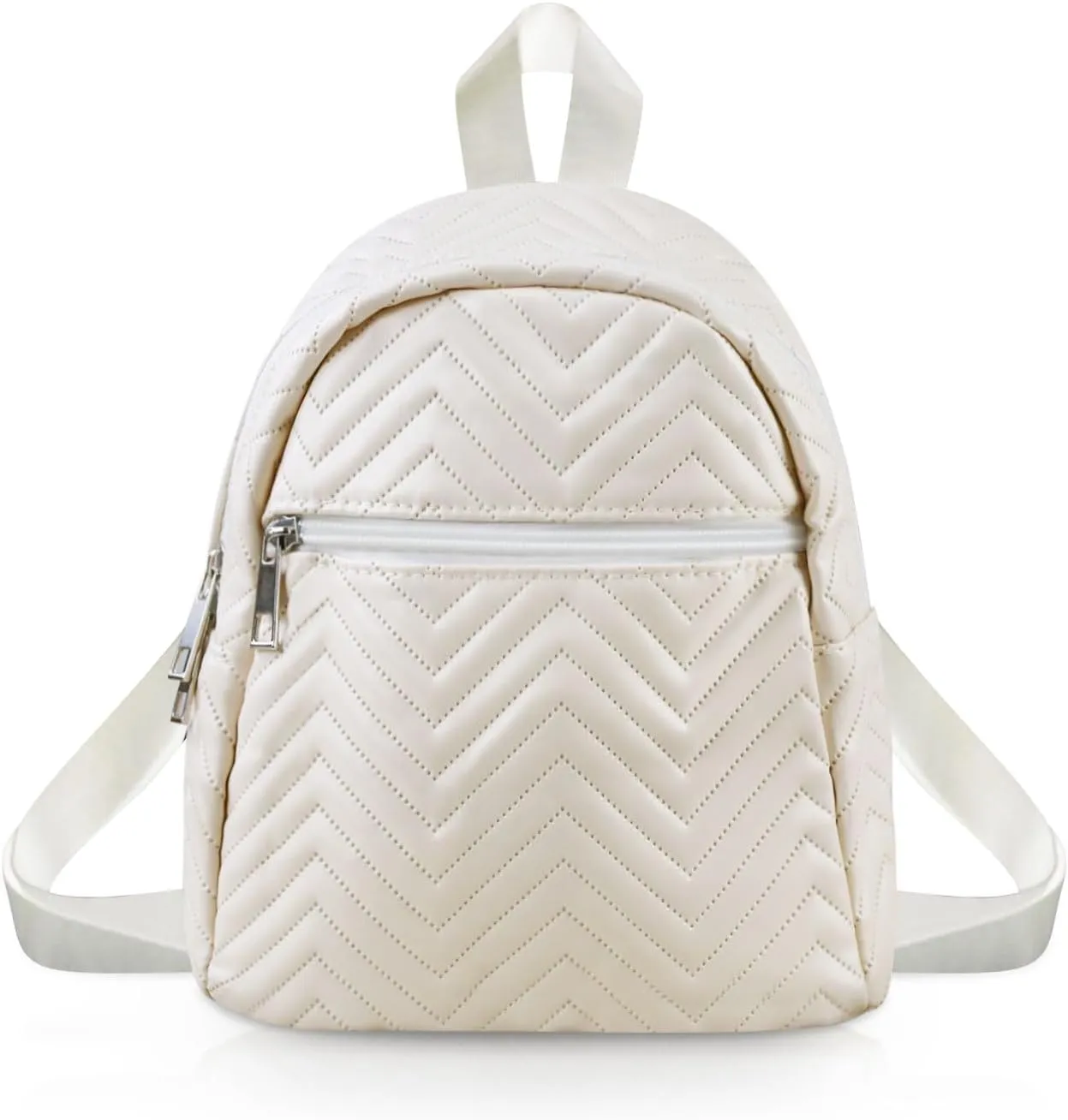 Small Backpacks, PU Leather Mini Backpack Small Backpack for Women and Girls, Ladies Backpack Small Backpack Purse (beige)