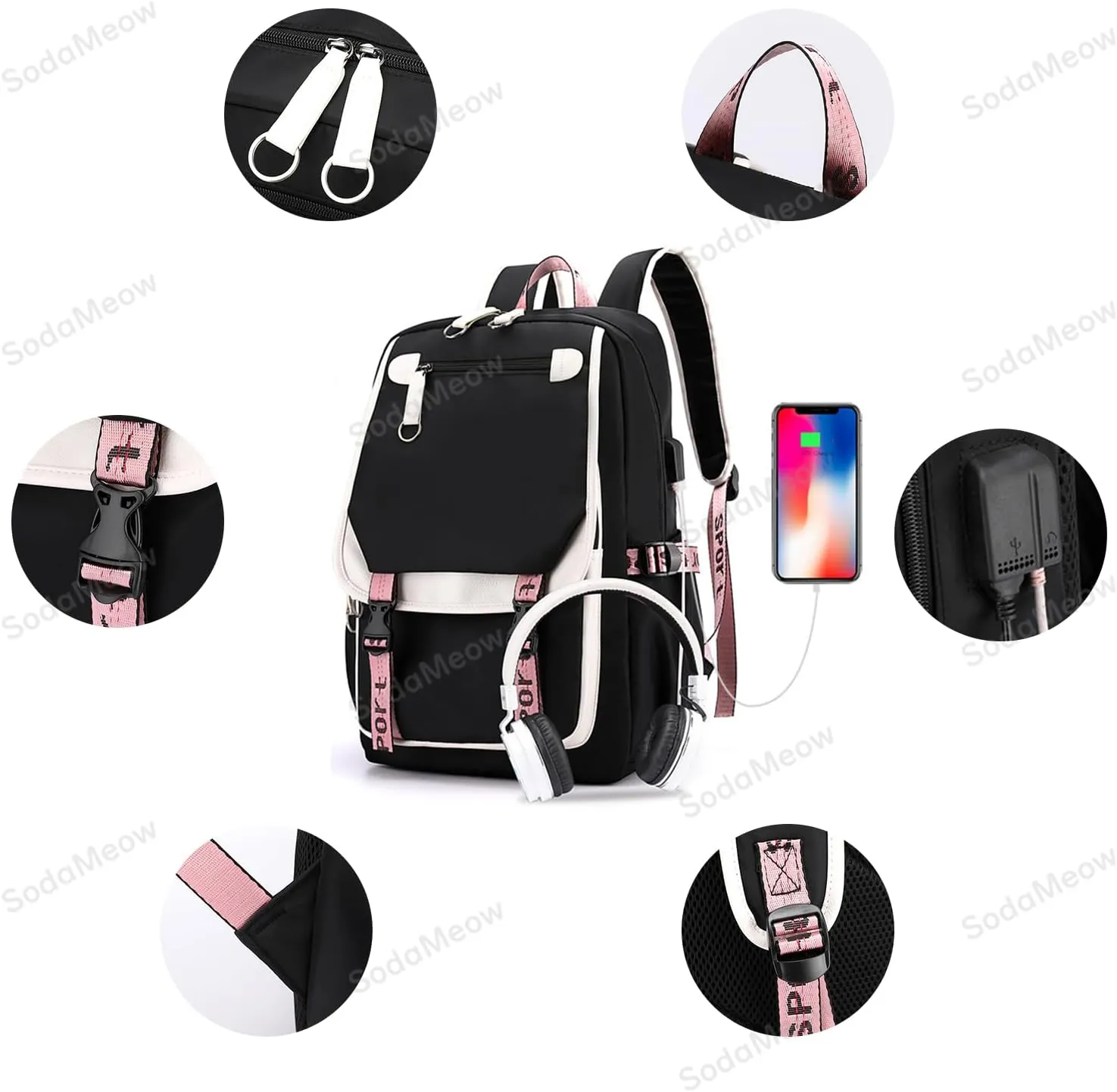 Solo Leveling Backpack Men Women Unisex Sung Jinwoo Rucksack Igris Anime Backpacks (B06-)