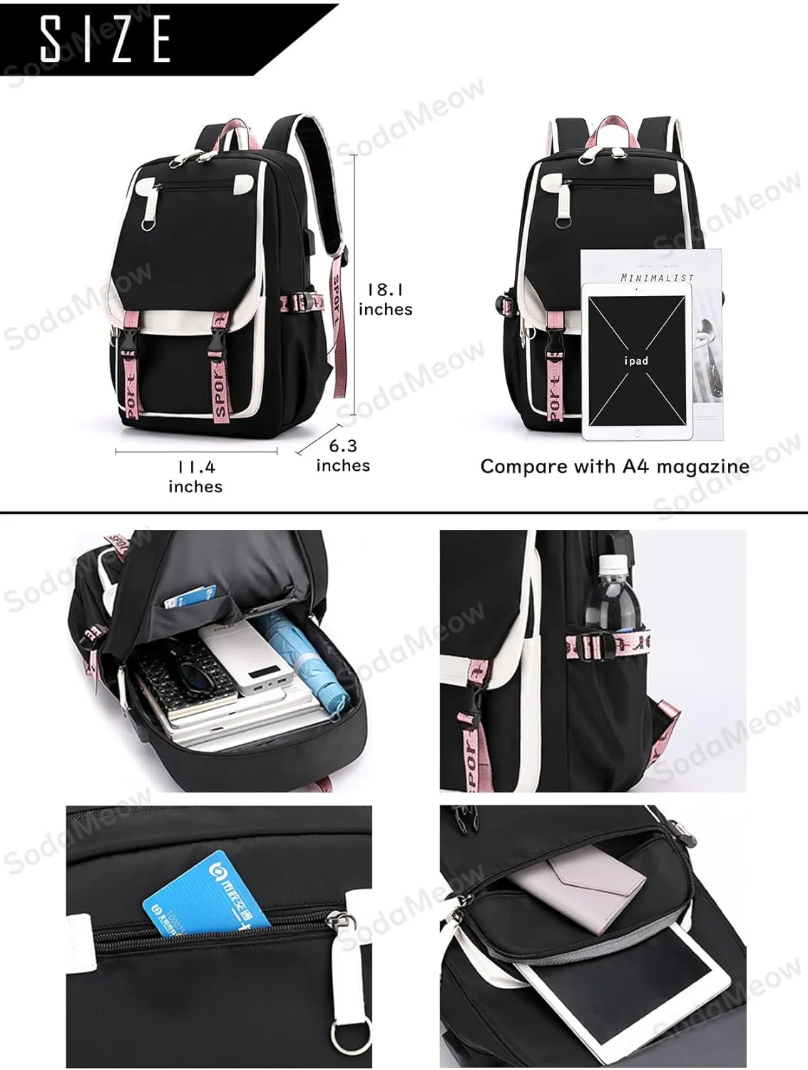 Solo Leveling Backpack Men Women Unisex Sung Jinwoo Rucksack Igris Anime Backpacks (B06-)