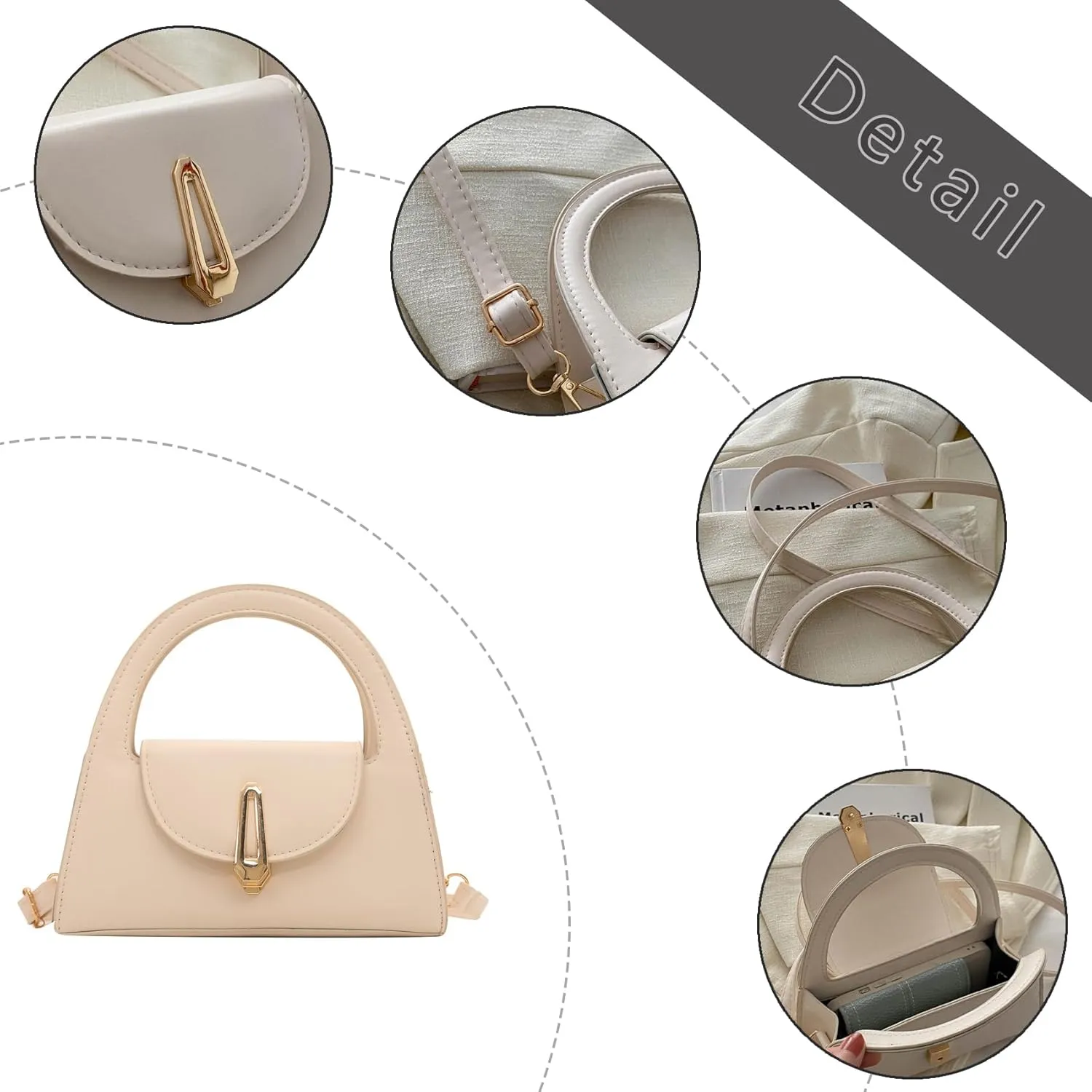 Top Handle Satchel Purses for Women, Cute Small Tote Handbags, Trendy Ladies Leather Crossbody Purses, Mini Designer Purse
