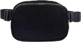 UOQAPRE Unisex Fanny Pack with Adjustable Strap Belt Bag for Women and Men, Fleece Mini Waist Pouch Travel Hiking Running