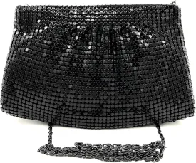 Women's Evening Clutches Metal Mesh Party Purse Bag(Mini,Purple)