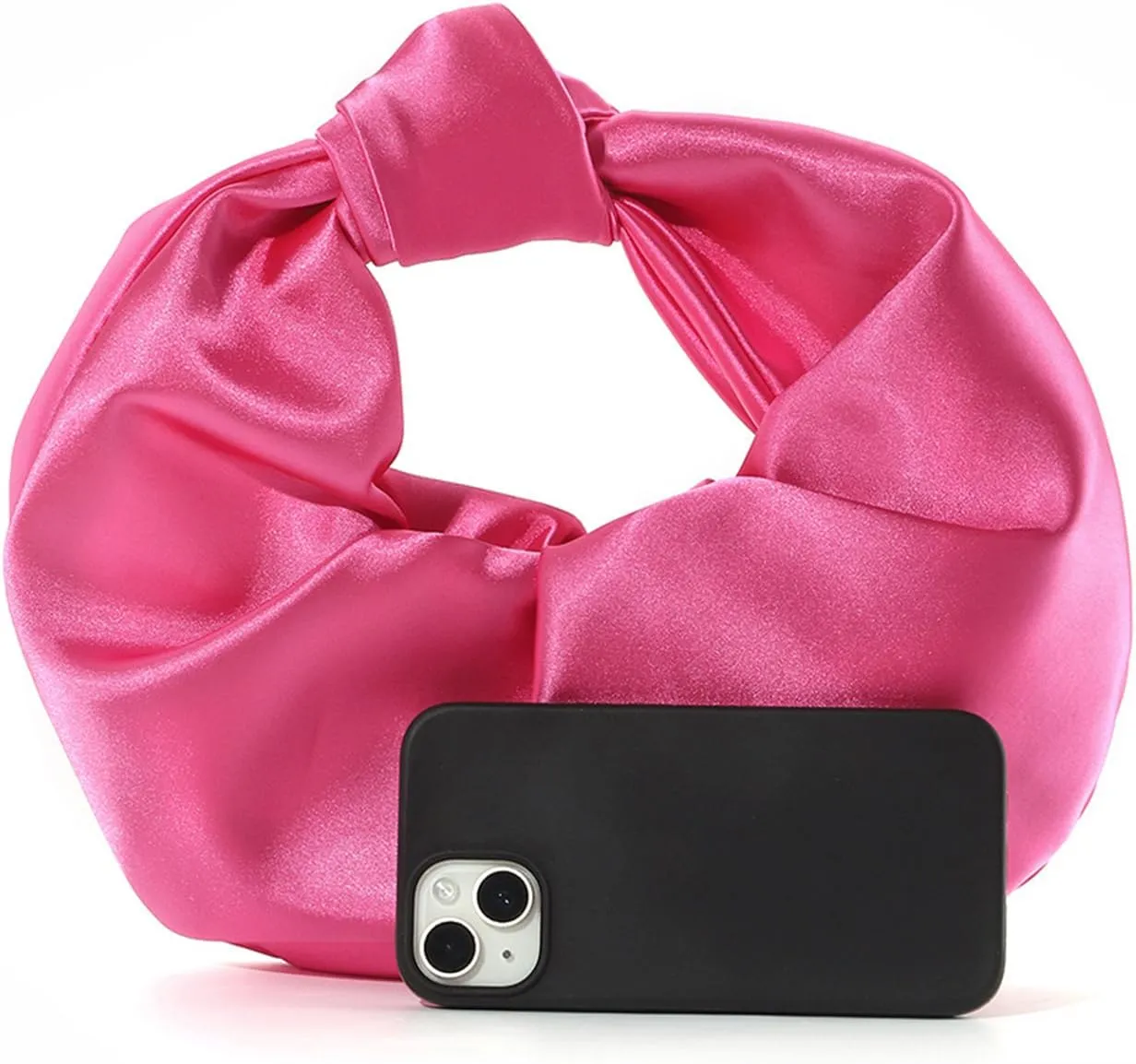 Womens Satin Evening Bag Clutch Purse Dumpling Handbag for Women Wedding for Formal Cocktail Party